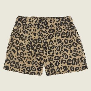 OAS Size XL Leopard terry shorts